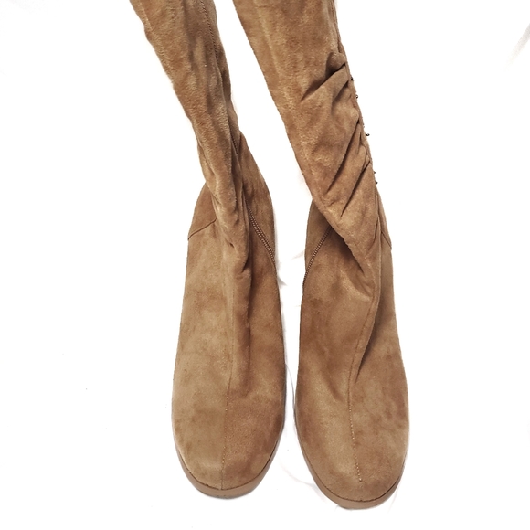 Hillard & Hanson Vegan Suede Boots Size 7 - Picture 8 of 8